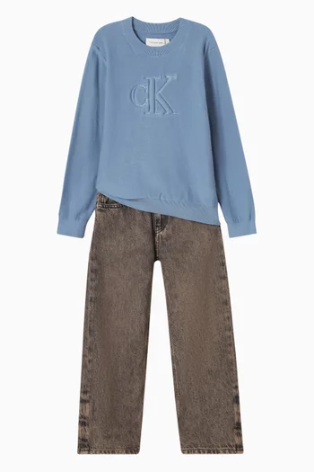 Logo Jumper in Cotton