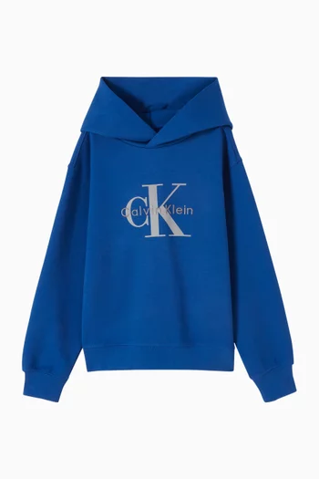 Logo Printed Hoodie in Organic Cotton