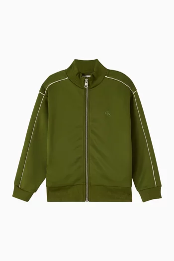 Piping Sweatshirt in Cotton