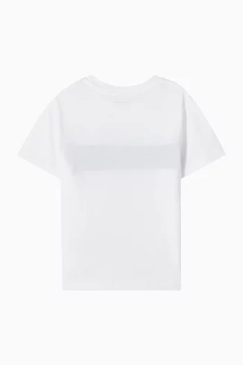 Colour-block T-shirt in Cotton
