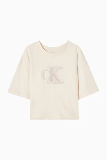 Boxy Logo T-Shirt in Cotton