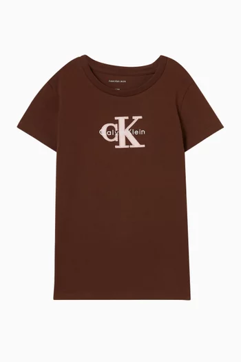 Monologo Slim T-shirt in Cotton