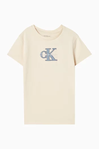 Monologo Slim T-shirt in Cotton