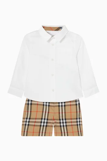 Owen Check Tape-print Shirt