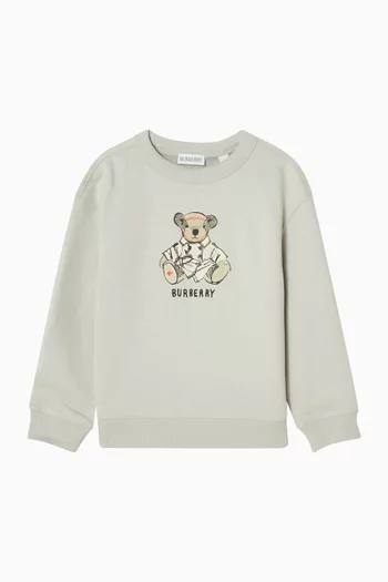 Teddy Sweatshirt in Cotton