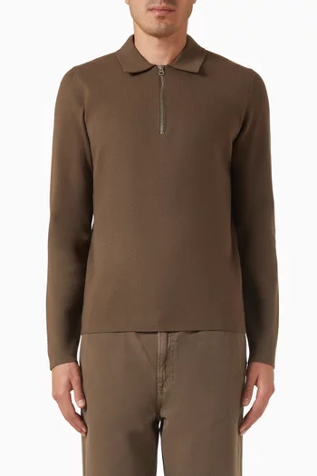 Guna Half Zip Sweater in Knit