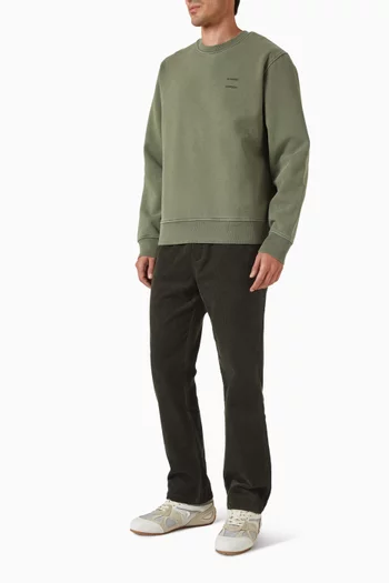 سويت شيرت ساجويل بشعار الماركة مزيج قطن