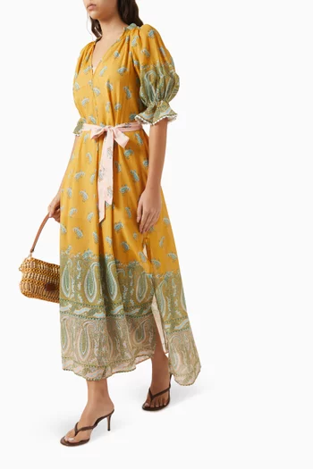 Lucent Maxi Smock Dress