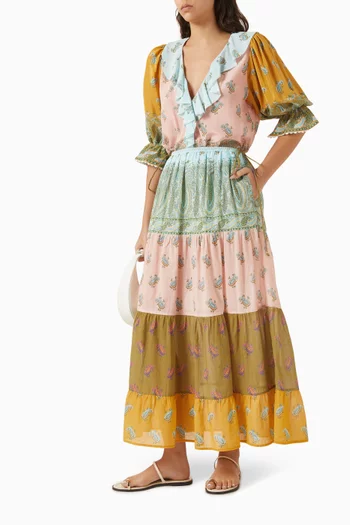 Lucent Tiered Maxi Skirt