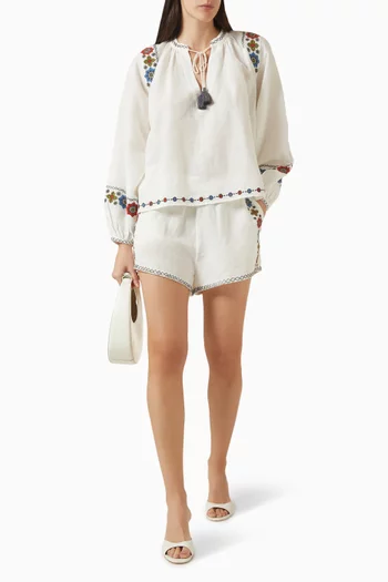 Castela Embroidered Shorts