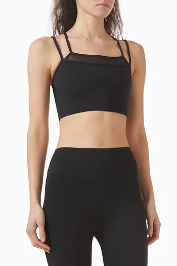 بلوزة كوبر قصيرة بنمط حمالة صدر