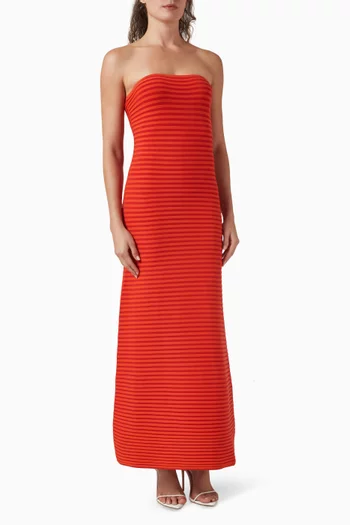 فستان سنمور منسوج من مزيج فيسكوز