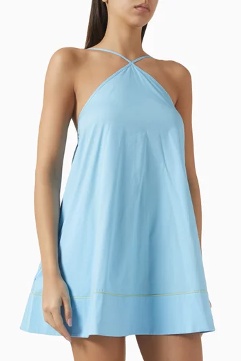 The Grace Mini Dress in Cotton Poplin