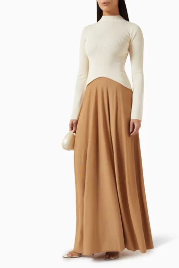 The Soglio Maxi Dress in Viscose-blend