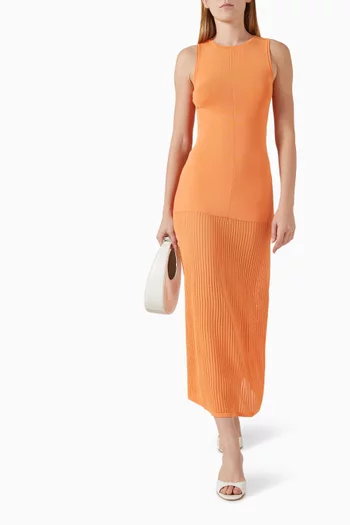 فستان لوسيرن منسوج من مزيج فيسكوز