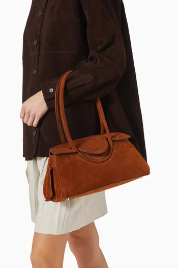 Maude Shoulder Bag in Suede