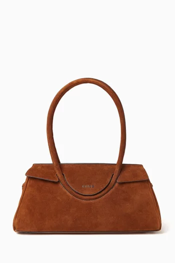 Maude Shoulder Bag in Suede