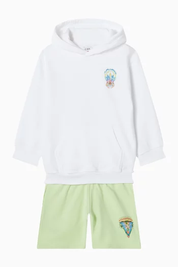 Surf Lotus Printed Hoodie