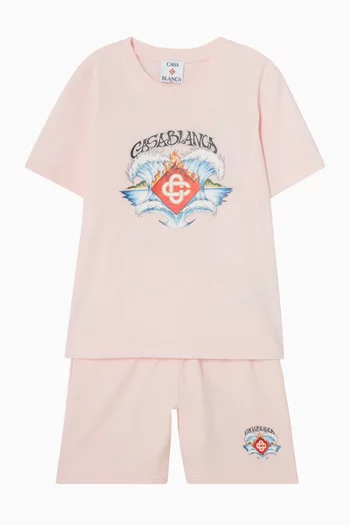 Waves Sweat Shorts in Cotton