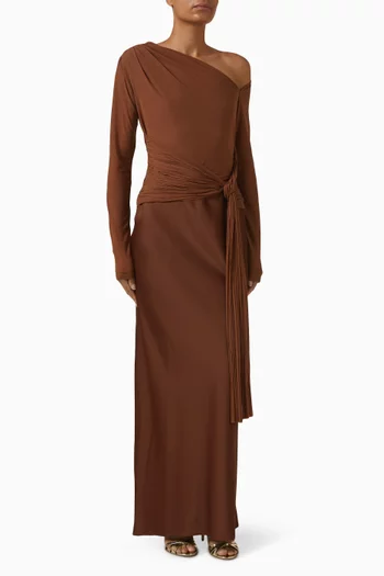 فستان لندن بكتف مكشوف