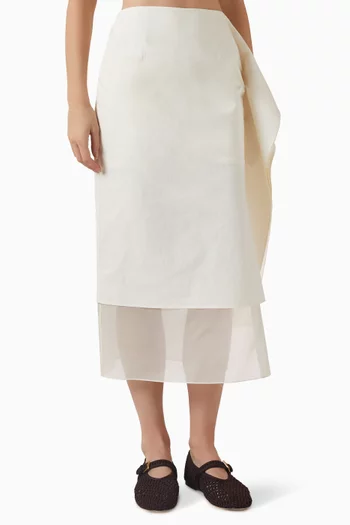 تنورة ليلاك بدرابيه مزيج كوبرا ورايون