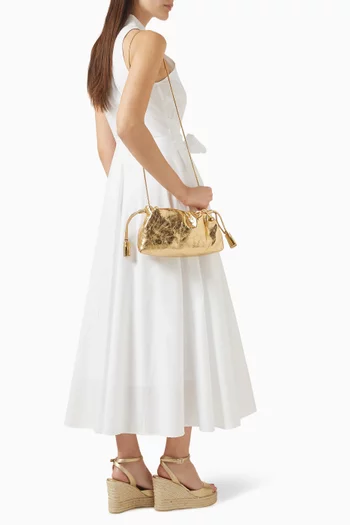 Small Stash Bag in Metallic Leather