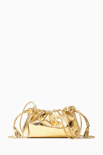 Small Stash Bag in Metallic Leather