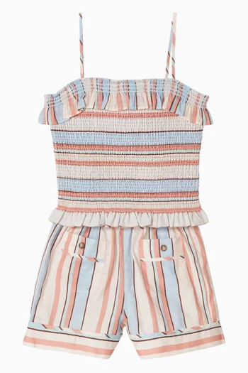 Daylight Shirred Top in Cotton