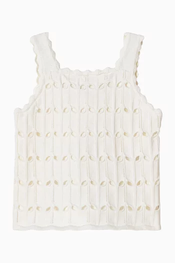 Awaken Sleeveless Top in Cotton-knit