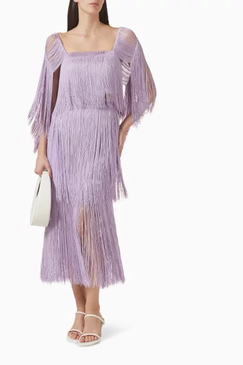 Delta Fringed Cropped Top