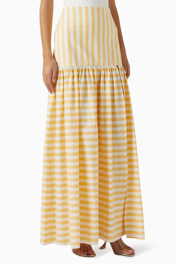 تنورة توليدو طويلة ستان