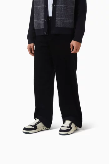 Court Sneakers in Suede & Nappa Leather