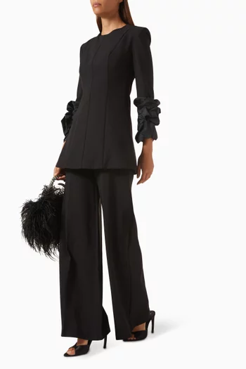 Peplum Top & Pants Set