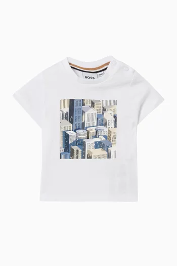 تي شيرت بشعار الماركة قطن