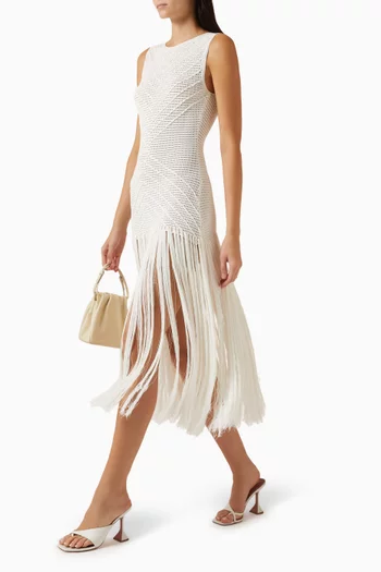 Leiza Knit Fringe Dress