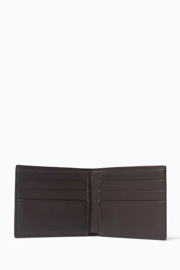 Bi-fold Wallet in Eel Leather