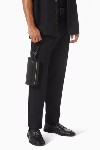 حقيبة صغيرة بطبعة شعار الماركة جلد تيمبستا