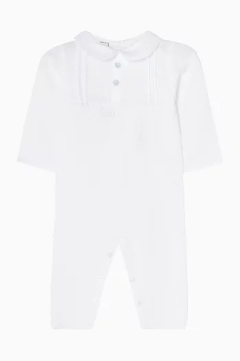 Peter Pan Collar Knitted Jumpsuit