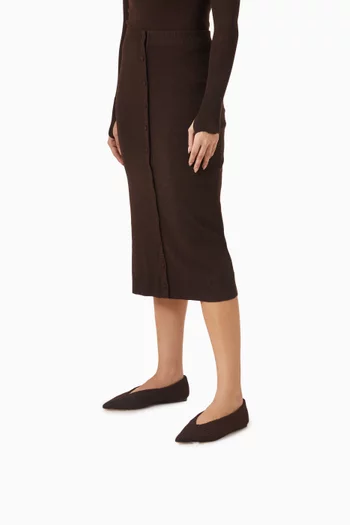 Strada Ballerina Pumps in Woven Neoprene