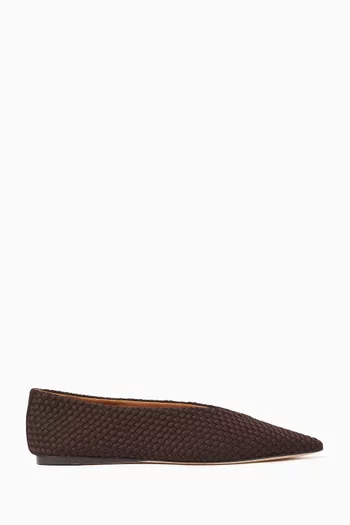 Strada Ballerina Pumps in Woven Neoprene