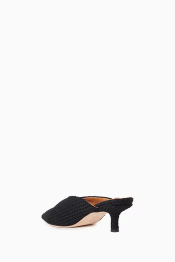 Strada 30 Mules in Woven Neoprene