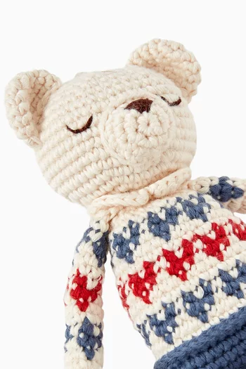 دمية لينة دب قطبي وقلب 