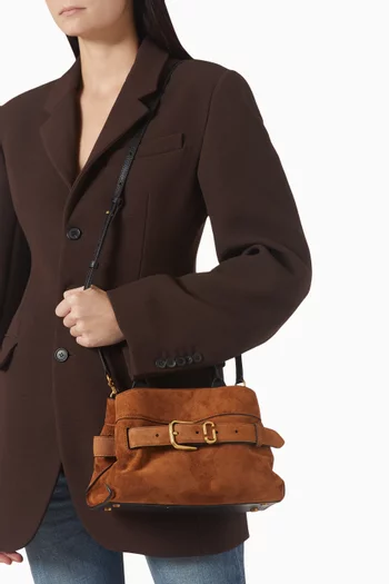 The Small Dakota Tote Bag in Suede