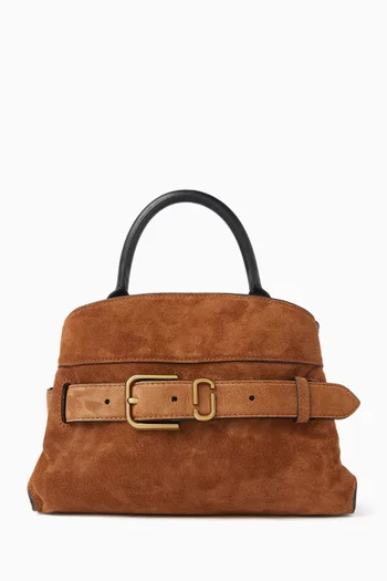 The Small Dakota Tote Bag in Suede