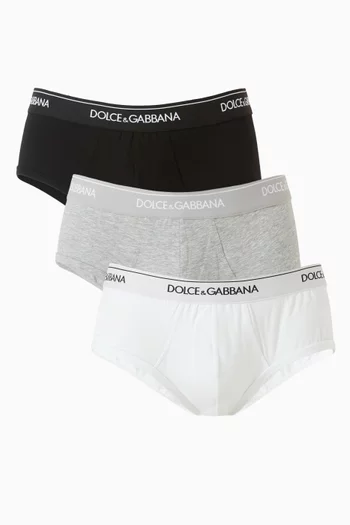 طقم سروال داخلي براندو قطن، 3 قطع