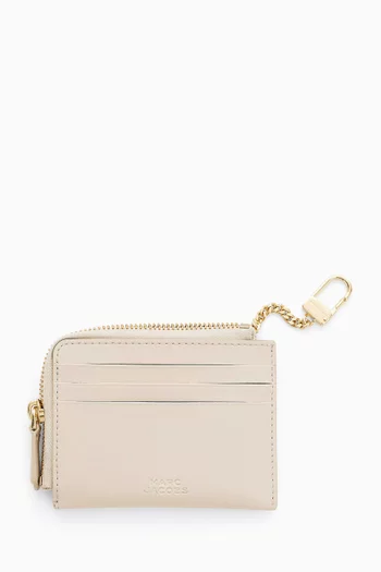 The Top Zip Wallet in Leather