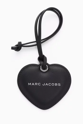 The Heart Mirror Charm in Leather