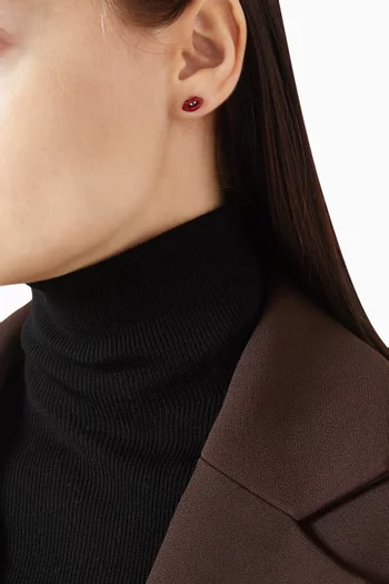 أقراط بتصميم شفاه نحاس مطلي