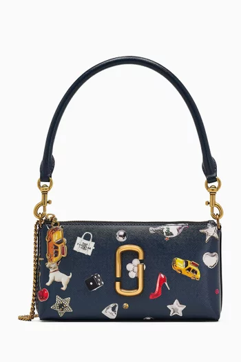 The Snapshot Convertible Shoulder Bag in Trinket-print Leather