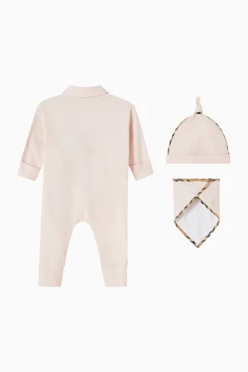 Three-Piece Baby Gift Set in Stretch Cotton